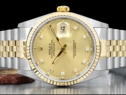 Rolex Datejust 36 Champagne Jubilee Crissy Diamanti  16233 